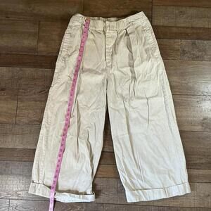Free People Cream Wide-Leg Pants